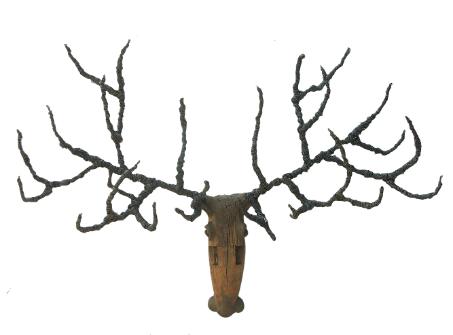 reindeer hand made with reclaimed materials
