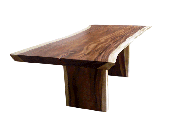 free or live edge acacia dining table