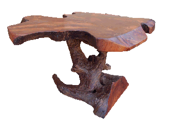 teak organic natural stool that works as an end table, reclaimed wood